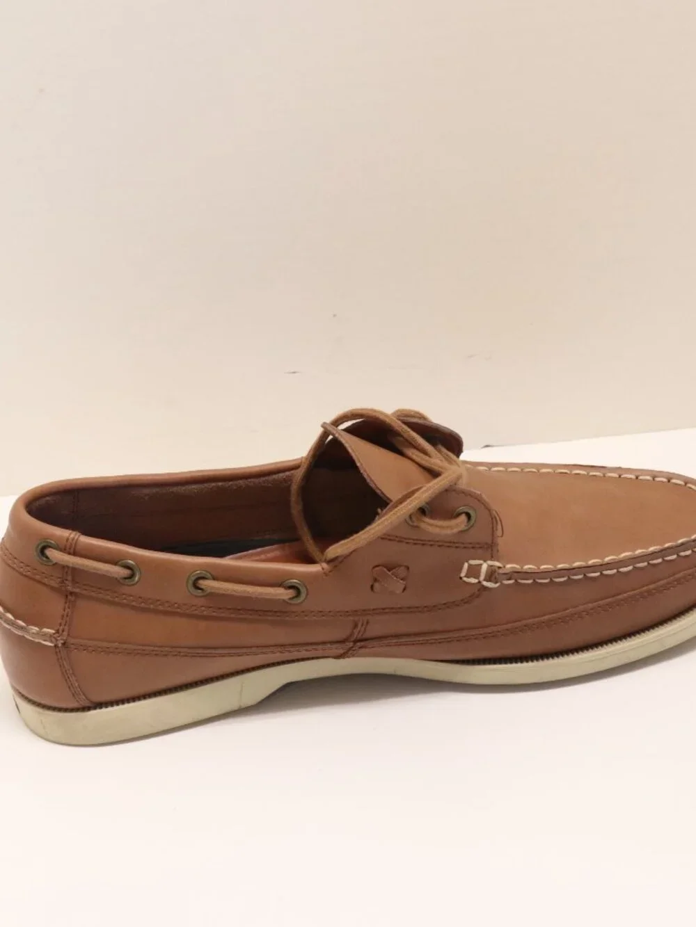 Polo Shoes Barx Leather Upper PU Lining 0862 D14 Size 10D Tan